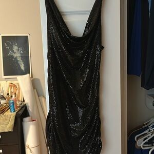 Urban outfitter black clubbing dress